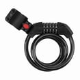 thumbnail image 4 of Candado de cable para bicicleta de 5 dígitos, superfuerte, de color negro, grueso, antirrobo, duradero y portátil, 4 of 8