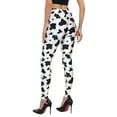 thumbnail image 5 of HDE Trendy Design Workout Leggings Fun Fashion Graphic Printed Cute Patterns Cow Spots - M, 5 of 6