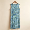 thumbnail image 4 of Juesizh Nightgowns for Women Plus Size Round Neck Loungewear Comfy Loose Casual Print Sleeveless Sleepwear, S-5XL, 4 of 6
