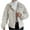 Beige-camisetas para mujer de algodon, variant on Aboser Womens Fuzzy Sherpa Jacket Coat Button Down Fleece Jackets Warm Long Sleeve Outerwear Trendy Lapel Cropped Coat Winter Thicken Jackets Brown XL
