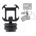 thumbnail image 4 of 3 x 3 Hot Shoe Mount Holder Bracket Adapter for LED Light Monitor Microphone Camera, 4 of 5