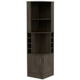 thumbnail image 4 of Isabelle 8-Bottle 2-Shelf Bar Cabinet - Dark Walnut, 4 of 7