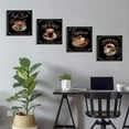 thumbnail image 4 of Coffee Wall Decor Dining Room Kitchen Wall Art Retro Brown Black Coffee Cup Painting for Coffee Bar Latte Mocha Cafe Drinking Sign Pictures Canvas Prints Artwork Restaurant Home Decorations 16x16"x4, 4 of 6