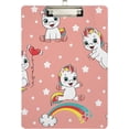 thumbnail image 2 of FMSHPON Unicorns Clipboard Hardboard Wood Nursing Clip Board and Pull for Standard A4 Letter 13x9 inches, 2 of 8