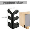 thumbnail image 2 of QZS 1.9x1In Durable Corner Protectors,Portable Baseboard Corner Decorative for Table,Black Baseboard Protectors for Cabinet Doors, 2 of 6