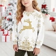 thumbnail image 2 of MKOSPLRT Marry Christmas Sweatshirts for Girl Boy 1-15Y Crew Neck Long Sleeve Fleece Lined Pullover Funny Xmas Party Sweatshirts, 2 of 8