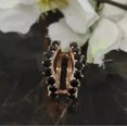 thumbnail image 2 of FloraGems Created 14k Rose Gold Plated Silver 2Ct Black Simulated Diamond Women's Enhancer Ring 925 Silver, 2 of 4