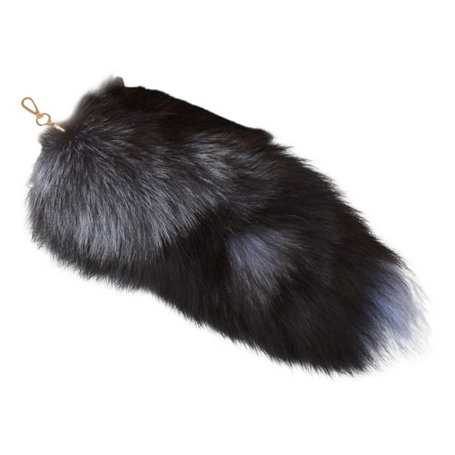 Kcodviy Long 3D Cute Tail Key Rings Bracelet Keychain Pendant Women Key Wallet Women Small Ring Holder Pompoms Key Large Keys Chains Able Hairy Tail