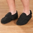 thumbnail image 2 of Silver Steps Black Adjustable Edema Slippers, 2 of 6