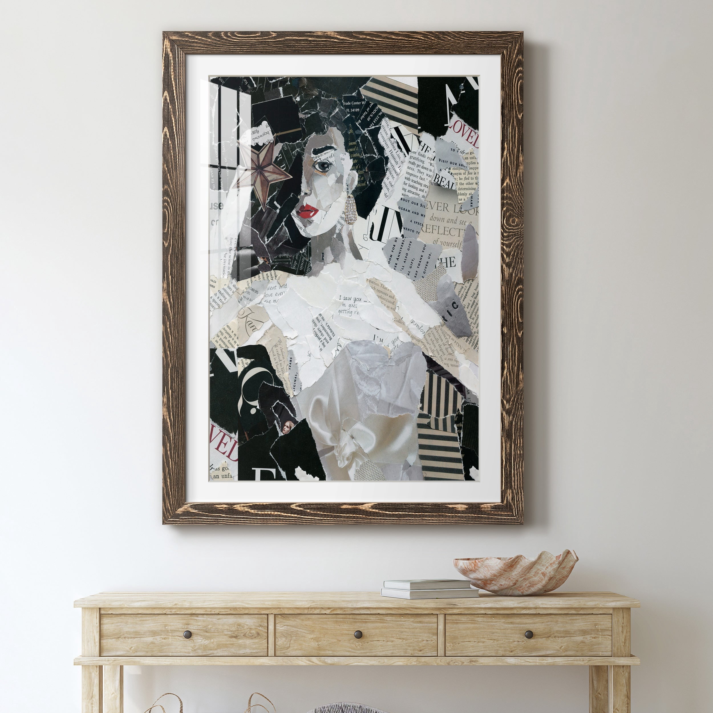 Runway Star - Premium Framed Print - Distressed Barnwood Frame - Ready to Hang