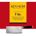 thumbnail image 2 of Ken Hom 7-Inch Stainless Steel Cleaver - Chinese Cleaver Knife - Meat & Vegetable Cleaver - Hand Wash Kitchen Knife, 2 of 7