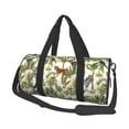 thumbnail image 2 of Xecao Jungle Animals print Round Travel Duffel Bag is a foldable gym bag with an inner pocket, perfect for travel sports, 2 of 8