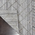 thumbnail image 3 of RUGSOTIC CARPETS HAND WOVEN FLAT WEAVE KILIM POLYESTER ECO-FRIENDLY AREA RUGS - 2'6''x10', Runner, Light Gray, Contemporary Design, Low Pile Handmade Area Rugs for Living Room, Bed Room (DP0009), 3 of 9