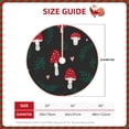 thumbnail image 4 of Kll Amanita Mushroom Christmas Tree Skirt 48",Party Decorations Farmhouse For Christmas Decorations Holiday Party, 4 of 8