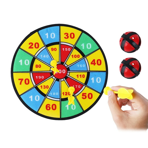 Kids Dart Set Funny Interactive Dart Board Game Hook and Loop Darts & Balls