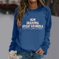 thumbnail image 3 of Womens Great Grandma Sweatshirt Crewneck Casual Pullover Tops Fall Loose Comfy Long Sleeve Pullover Mama Sweatshirt, 3 of 4
