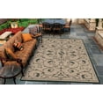 thumbnail image 6 of Couristan 8.5' Black Square Polypropylene Area Throw Rug, 6 of 6