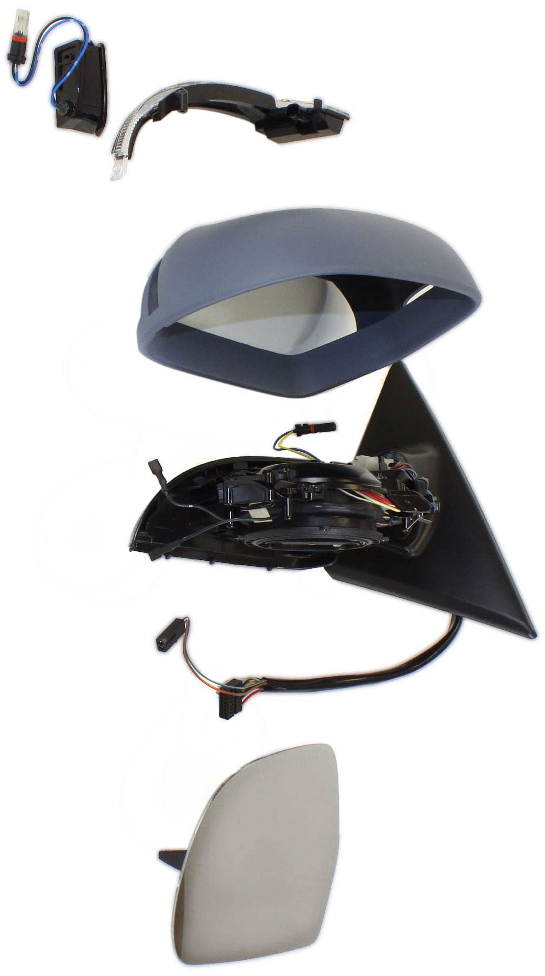 Mirror Compatible With 2008-2011 Audi S5 A5 Quattro Left Driver Side Heated In-housing Signal Light Paintable Kool-Vue