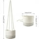 thumbnail image 1 of Maceta colgante para plantas, cesta trenzada para plantas, maceta de interior, soporte para plantas, organizador de almacenamiento de plantas con cuerda de algodón colgante, 1 of 8