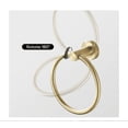 thumbnail image 4 of Toilet Paper Holder Towel Ring Brushed Gold Bathroom Hardware Hand Towel Holder Bathroom Accessories Set Wall Mount Stainless Steel 2 Pieces, 4 of 9
