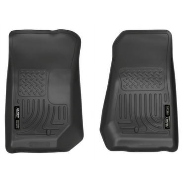 Husky Liners by RealTruck Weatherbeater Floor Mats Fits 2007-2013 Jeep Wrangler JK Front Row, 2-pc Black-18021