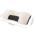 thumbnail image 4 of Sleep Enhancing Cervical Support Comfort Goose Down Pillow, Cervical Neck Pillow for Sleeping, Ergonomic Sleep Enhancing Cervical Support Pillows (1, Light White, S-19.68 * 11.81in), 4 of 9