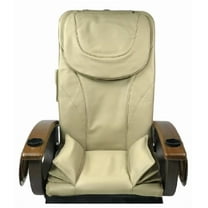 Leather Upholsteries-Pedicure Chair Massage Bottom-Air Seat Cover, Has Front chin, Beige