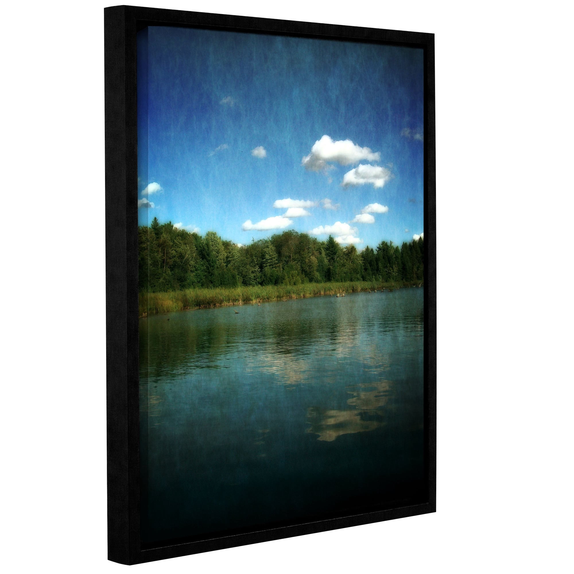 ArtWall Kevin Calkins "River Reflections" Gallery-Wrapped Floater-Framed Canvas