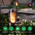 thumbnail image 5 of DAYBETTER Solar Lights Outdoor, 6Pack Solar Torch Lights with Flickering Flame, Waterproof Solar Landscape and Walkway Lighting Decoration for Garden, Patio and Yard, 5 of 7