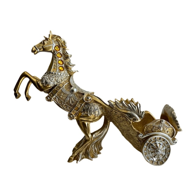 Soporte decorativo para botellas de vino, estante para vino de mesa, regalo para amantes , exhibición, estatua para reposabotellas, decoración Carro de tiro de