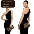 thumbnail image 3 of Xixirimido Clutch Purse for Women Formal Evening Bags for Wedding Party Cocktail Prom Leather Envelope Bag with Detachable Chain, Snake Skin, 3 of 7