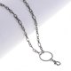thumbnail image 4 of Collar Yashi con colgante de cadena de acero inoxidable 316L diseño de calavera gótica esqueleto de motociclista 24870, 4 of 4