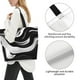 thumbnail image 3 of Balery Abstract Black White Swirls Bolsa Tote Estilo Estético con Cremalleras, Bolsa de Hombro, Bolsa de Compras Grande y Plegable, 3 of 8