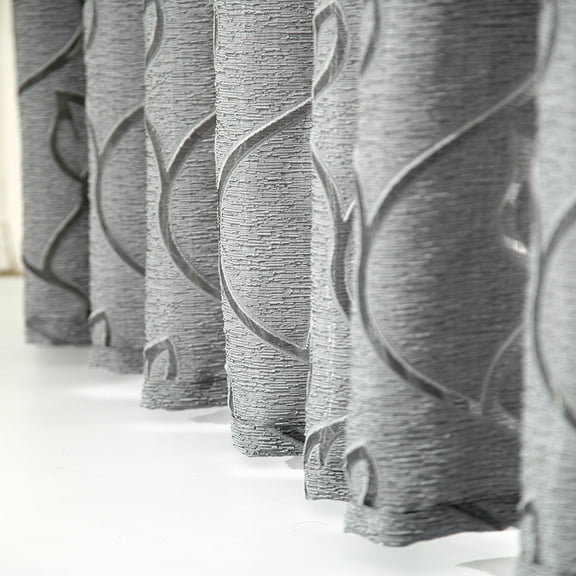 PEIBang Vines Leaves Tulle Door Window Curtain Drape Panel Sheer Scarf Insulated Curtains,78.7 Inch Long