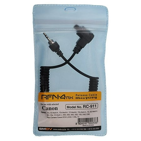 SMDV RFN-4 Replacement Release Cable, for Canon EOS 5D, 5D Mark II, III, 1D, 1Ds, Mark II, III, IV,1Dx, 1DC, 7D, 50D, 40D, 30D, 20D,