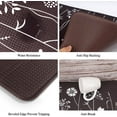 thumbnail image 4 of 2 Pcs Kitchen Mat for Floor, Cushioned Anti-Fatigue Kitchen Mats, Non-Slip Waterproof Kitchen Rugs Set for Kitchen, Office, Sink, 17"x47"+17"x29" (Black), 4 of 5