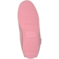 thumbnail image 7 of SNUGRUGS Grace Womens Suede Moccasins with Floral Cotton Inner and Rubber Sole - Pink - US 11, 7 of 7