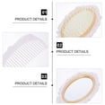 thumbnail image 3 of Vintage Hand Mirror Comb Set Girls Cosmetic Classical Wide Tooth Comb Embossed Flower Detangling Hair Brush Rat, 3 of 5