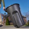 thumbnail image 3 of Rubbermaid Roughneck 32 Gallon Wheeled Trash Can, 3 of 6