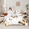 thumbnail image 4 of Manfei Flying Butterflies Boy Girl Bedding Comforter Set 2pcs,Exotic Style Twin Comforter Sets Microfiber,Dreamy Princess Breathable Bedding Set,Super Cozy Room Decor,Reversible, 4 of 8