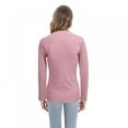 thumbnail image 5 of Womens Long Sleeve Top Slim Fit Zipper Tops Blouse Shirts, 5 of 9