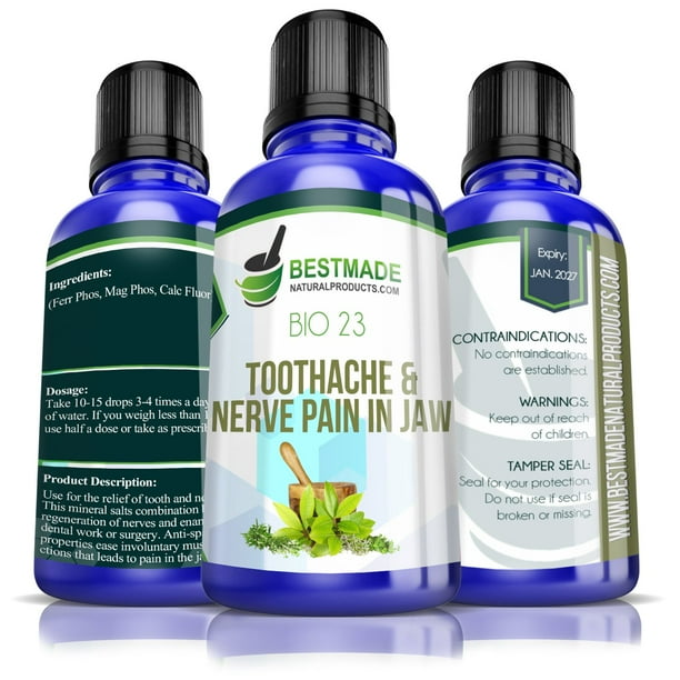 Toothache & Nerve Pain in Jaw Bio23 Lactose Free Liquid, 30ml