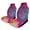 Color, variant on Whimsical Colorful Swirl Car Seat Covers Pack of 2 Universal Front Seat Protective Cover