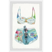 Parvez Taj Chilling Babe Swimsuit Framed Wall Art
