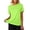 C-Light Green691, variant on DHFJKG Womens Workout Tops Short Sleeve Athletic Running Shirts Breathable Solid Color Loose Fit Basic Tee For Yoga Gym Sports Versatile Top