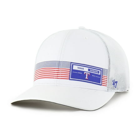 Men's '47  White Texas Rangers Rangefinder brrr Trucker Adjustable Hat