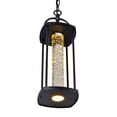 thumbnail image 3 of CWI Lighting Greenwood 1 Light Farmhouse Metal LED Outdoor Pendant in Black, 3 of 8