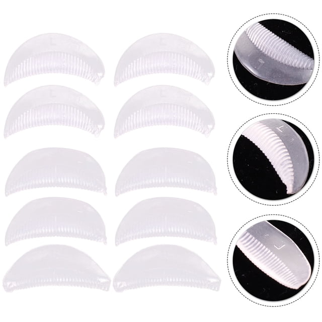 unbranded 10 Pares Pads Para Lifting De Pestañas De Silicona Material Premium Seguro Para Color Rosa