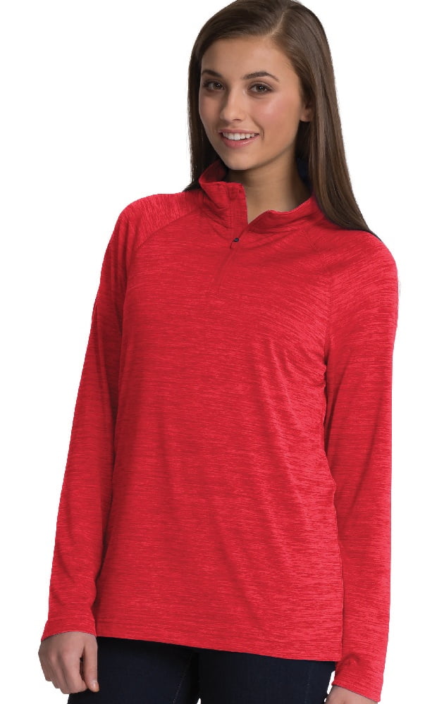 Charles River Apparel Kids Big Space Dye Performance Quarter Zip Pullover