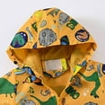 thumbnail image 2 of SDJMa Jackets for Toddler Cartoon Dinosaur Print Zip Up Hooded Fall Long Sleeve Boys Girls Windproof Coats with Pocket, 2 of 8